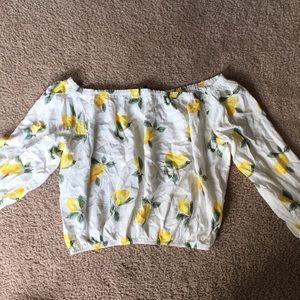 Lemon crop top